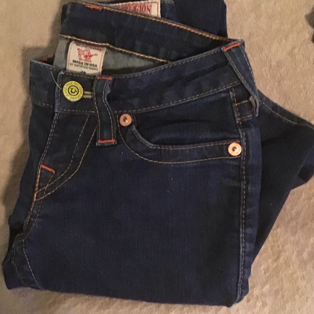 True Religion Women's Skinny Jeans - Dark Blue